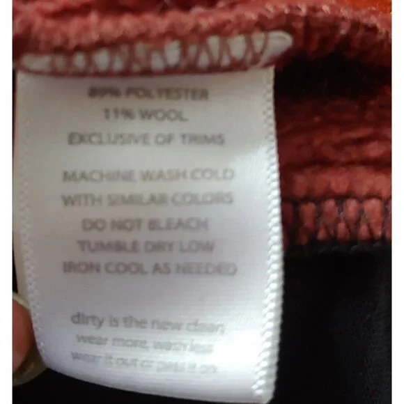 Toad & Co Sweater Fleece Full Zip Jacket Rust Brown Pockets S - Picture 8 of 9